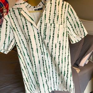 romwe striped button down